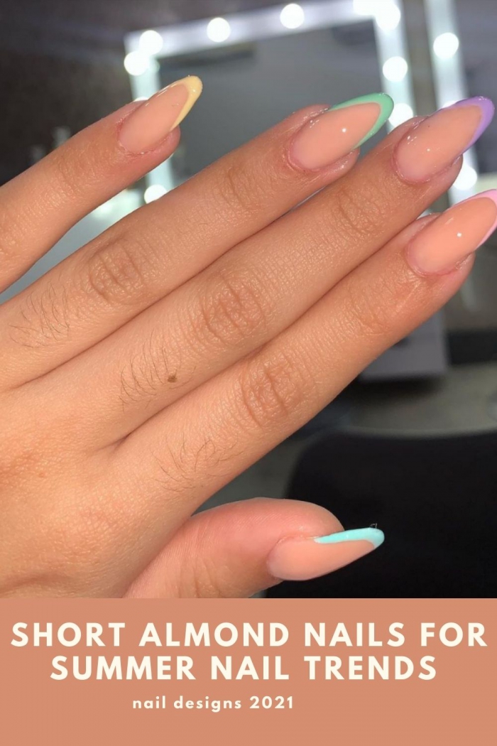 Pretty Short Almond Nail Designs For Summer Nail Trends To