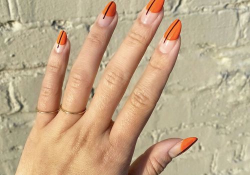 Orange And Black Nail Designs You Can Wear All Season