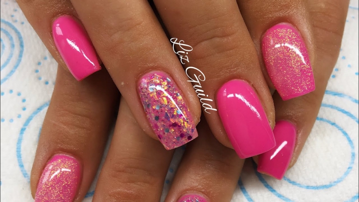 Short Square Pink Acrylic Nails Redesign Prep Removing
