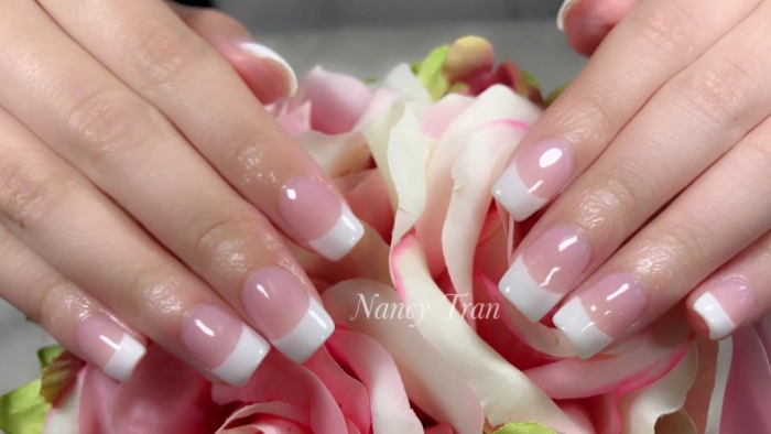 How To Create Easy Classic Pink White Nails With Dipping Powder