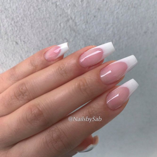 White Tip Nails Never Outdate