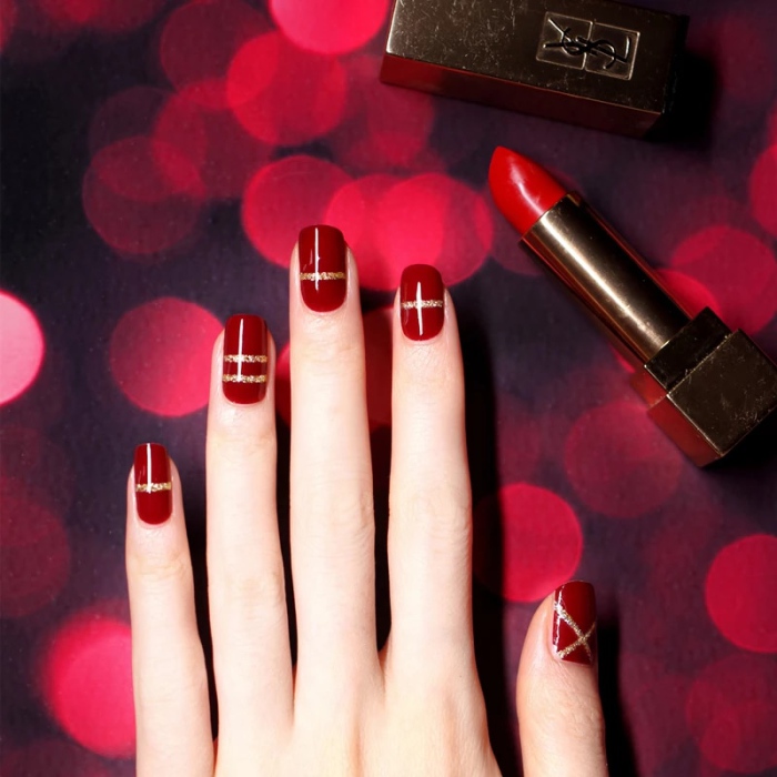 Red Nails Set
