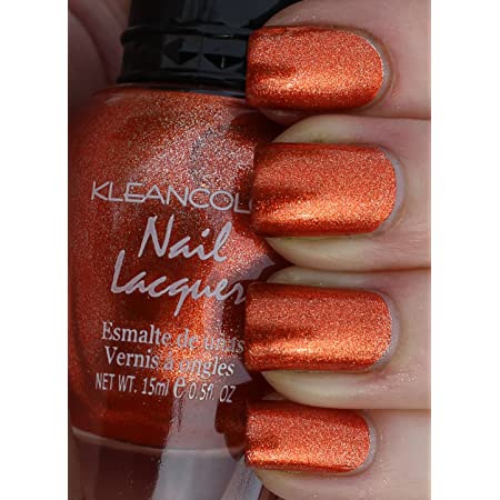 Amazoncom New Kleancolor Metallic Orange Nail Polish Lacquer