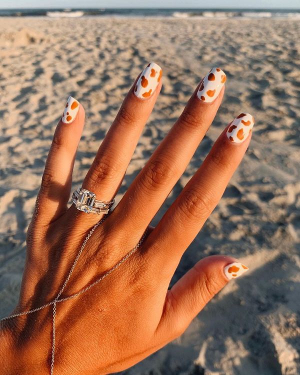 Cow Print Nail Trend Is The New Animal Print Trend On The Block