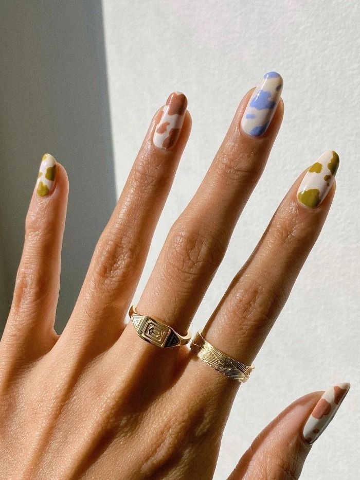 Examples Of Cow Print Nails For Your Next Manicure