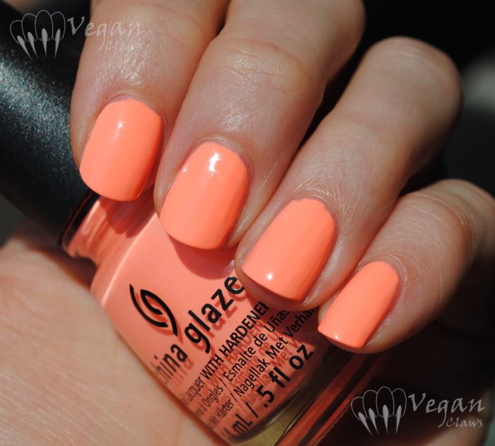 Orange Peach Nails