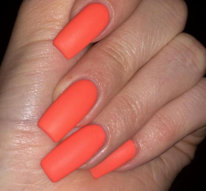 Kylie Jenner Orange Nails