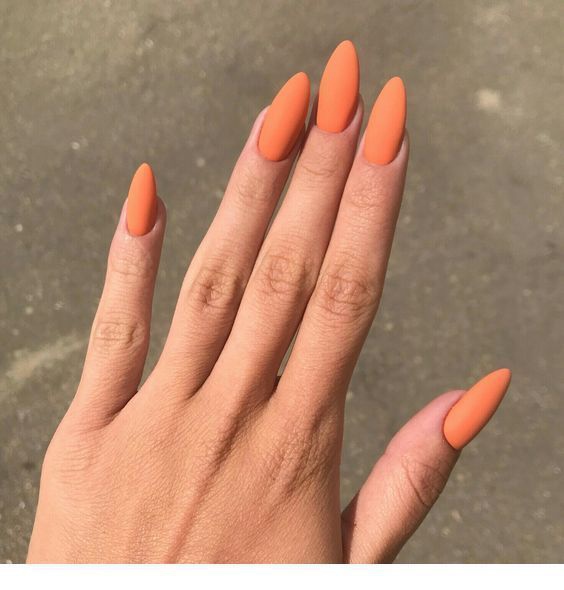 Light Orange Nails