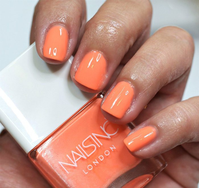 Nails Inc Coral Club Nail Polish Swatches Review Swatch Pics Neon