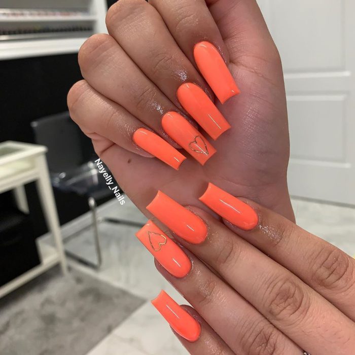 Nayellynails Posted On Their Instagram Profile Sunset Orange