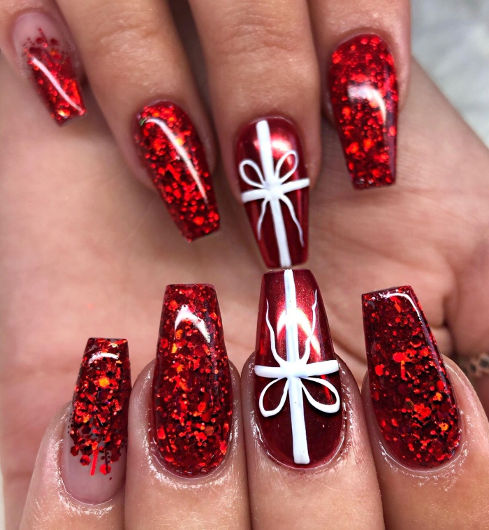 Red Mirror Chrome Pigment Glitter Arty Nails