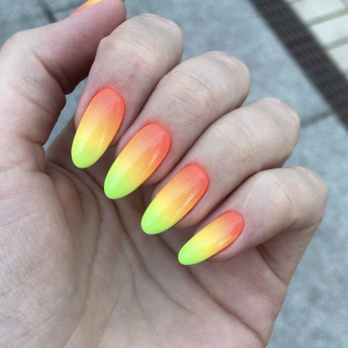 The Best Ombre Nail Art French Fades Unicorn And More Gazzed