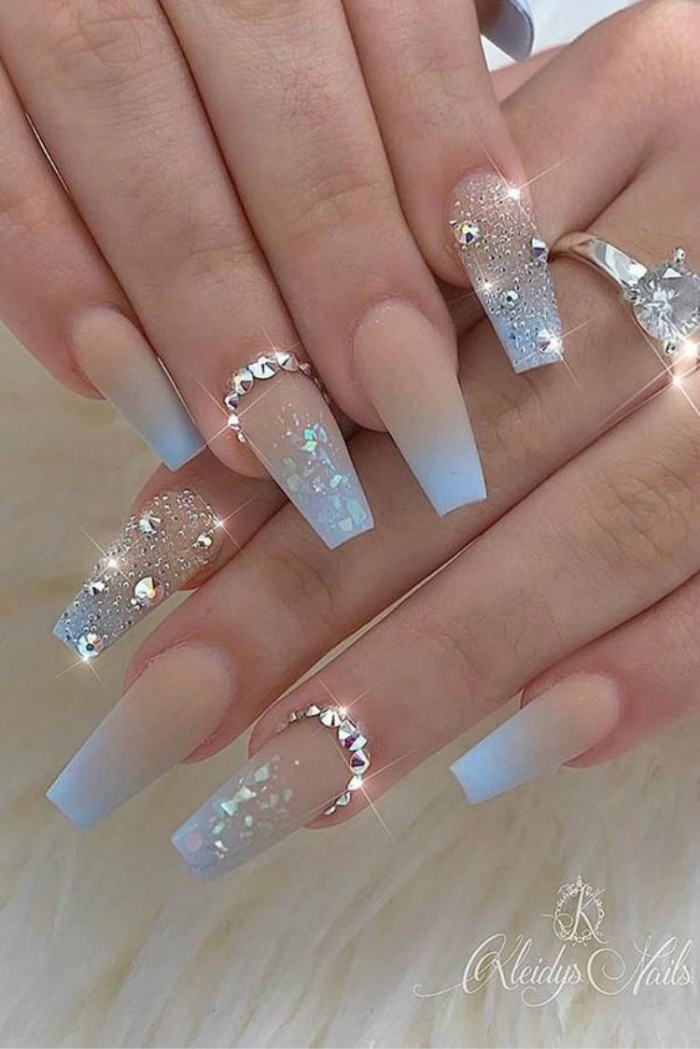 Amazing And Pretty Blue Nail Designs You Desire To Have