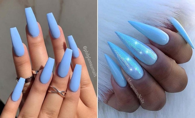 Stunning Ways To Wear Baby Blue Nails