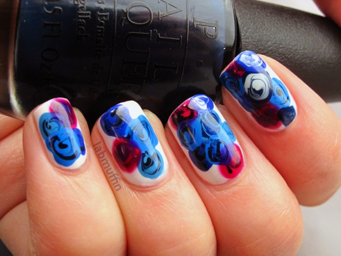 Blue Rose Nail Art Inspired By Leroy Nguyen