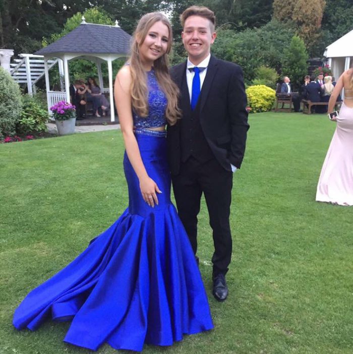 Dynasty Two Piece Royal Blue Prom Dress Bought For