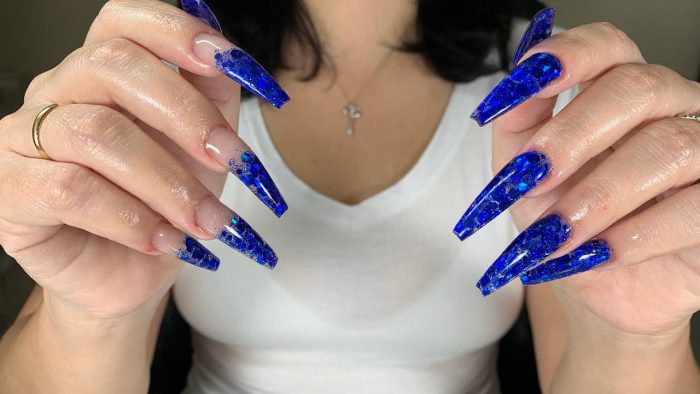 How To Encapsulate Glitter In Acrylic Nails
