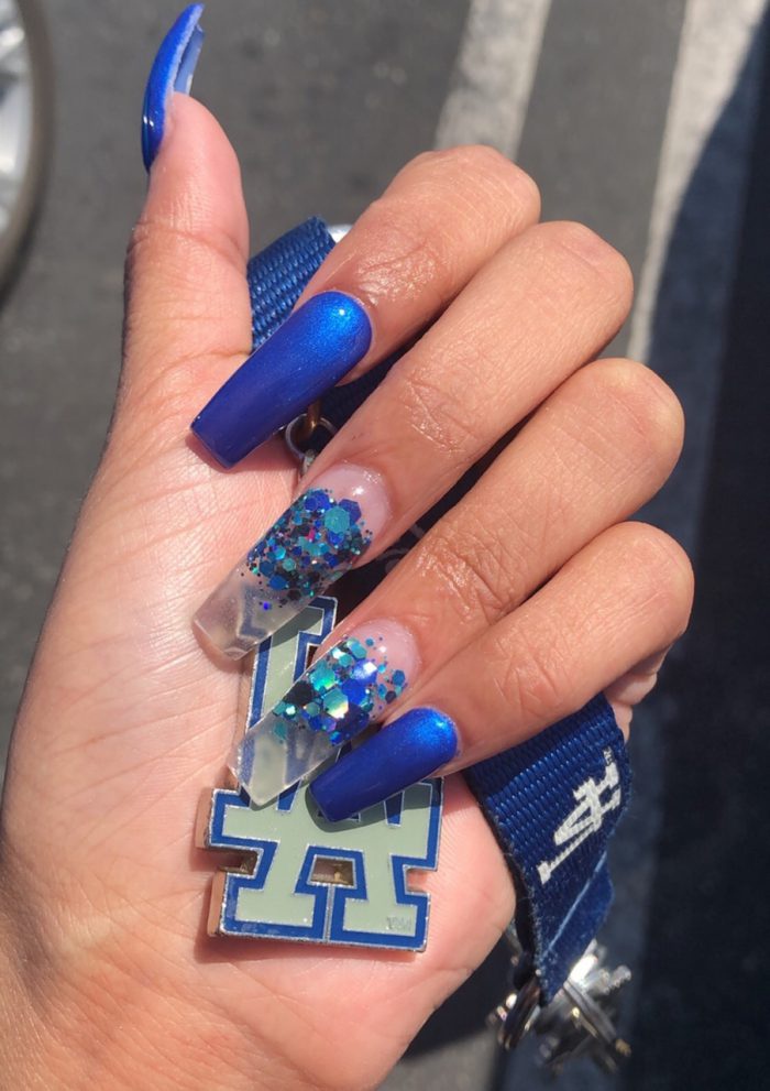 Image About Blue In Nails By Bonitaaa On We Heart It