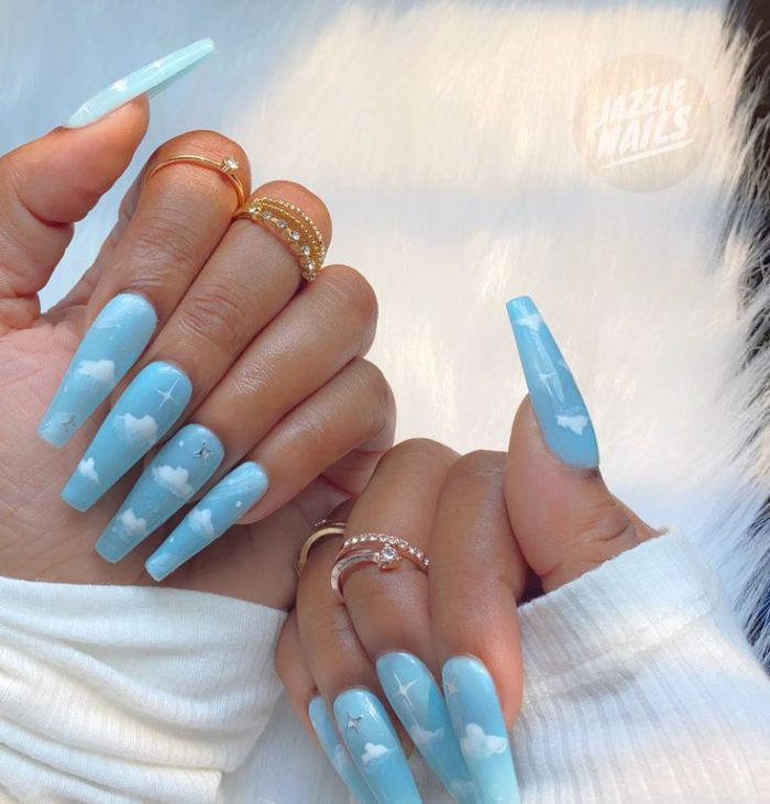 Nail Designs With Clouds