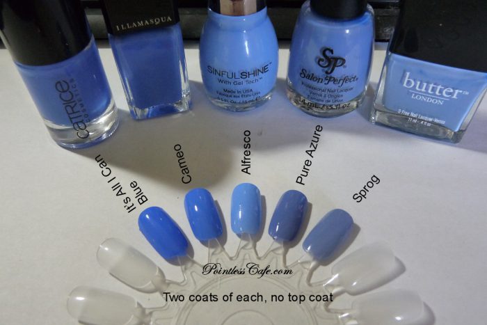 Blue Periwinkle Nails