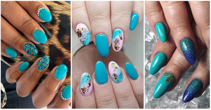 Updated Trendy Turquoise Nails August