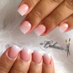 Pinks Ombre Nails Short